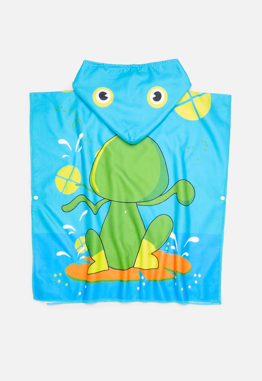 Pop Candy - Hooded towel - blue & green