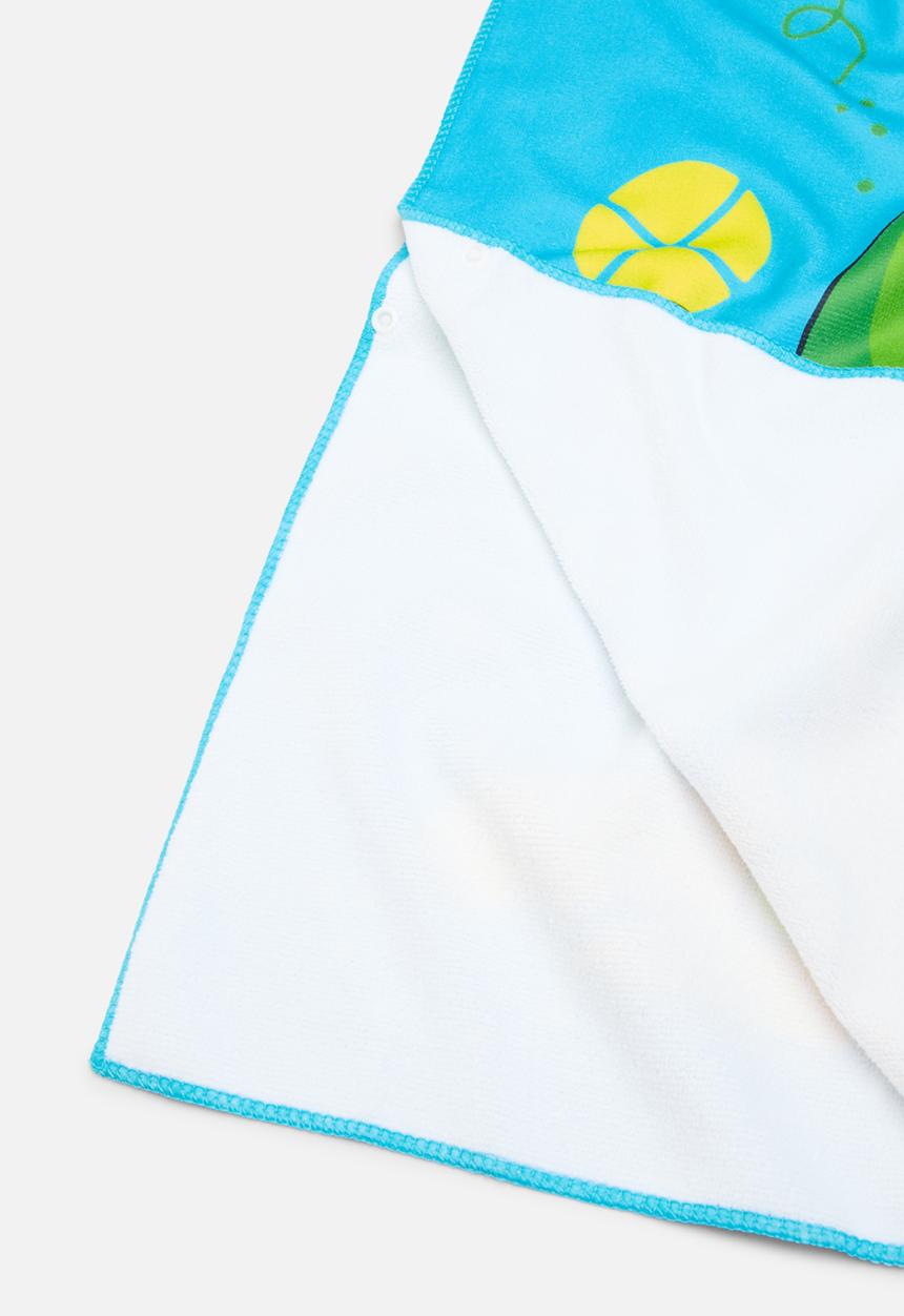 Pop Candy - Hooded towel - blue & green