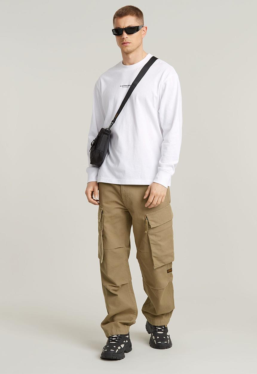 G-STAR - Center chest boxy r t l\s - white