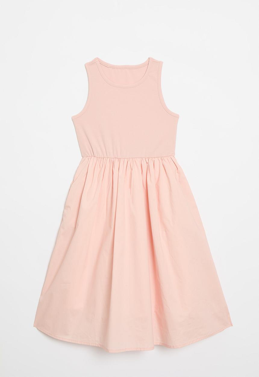 Pop Candy - Combo fit & flare dress - pink