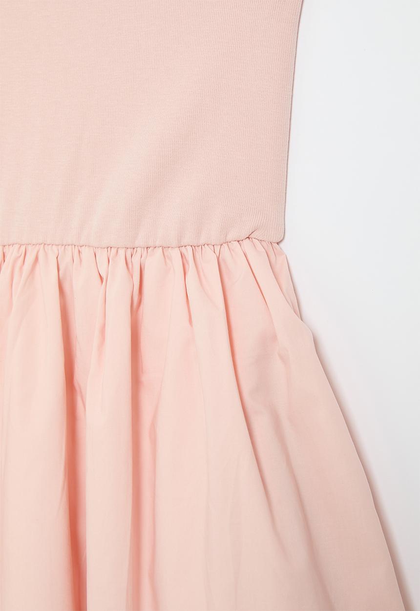 Pop Candy - Combo fit & flare dress - pink