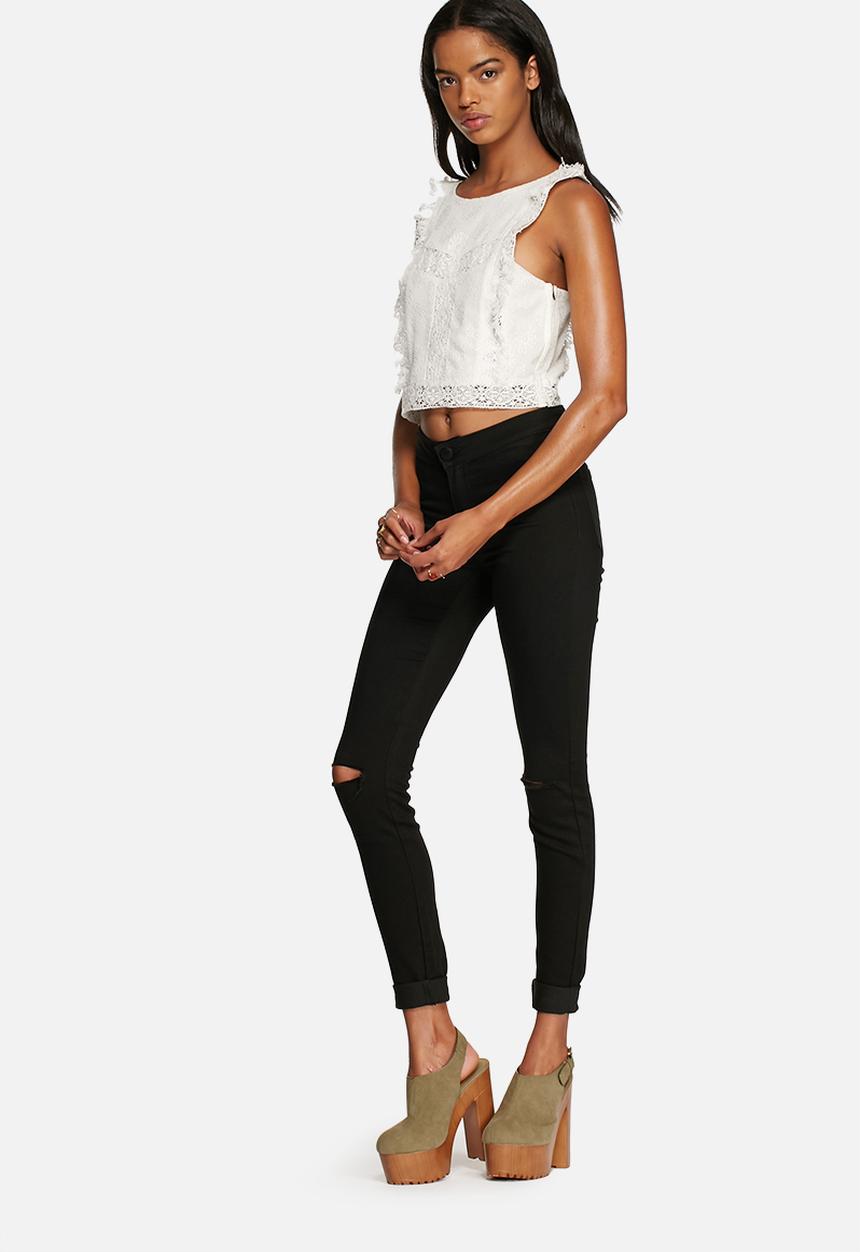MINKPINK - Young empire lace crop top