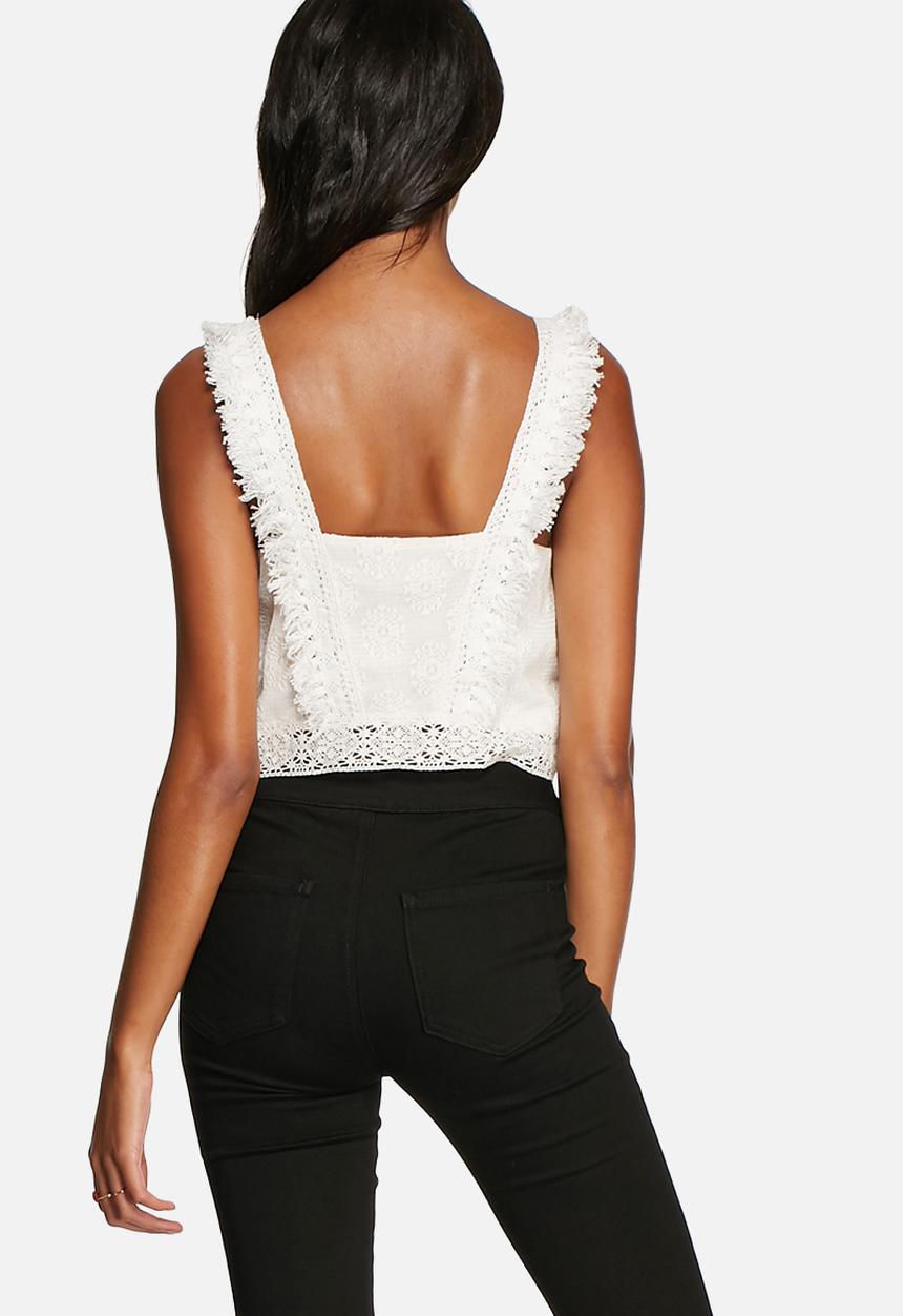 MINKPINK - Young empire lace crop top