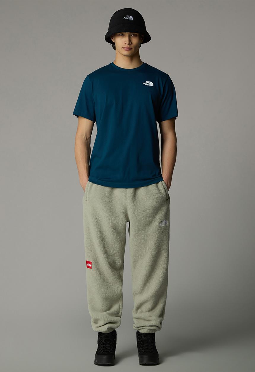 The North Face - M short sleeve redbox tee - midnight petrol & tnf red