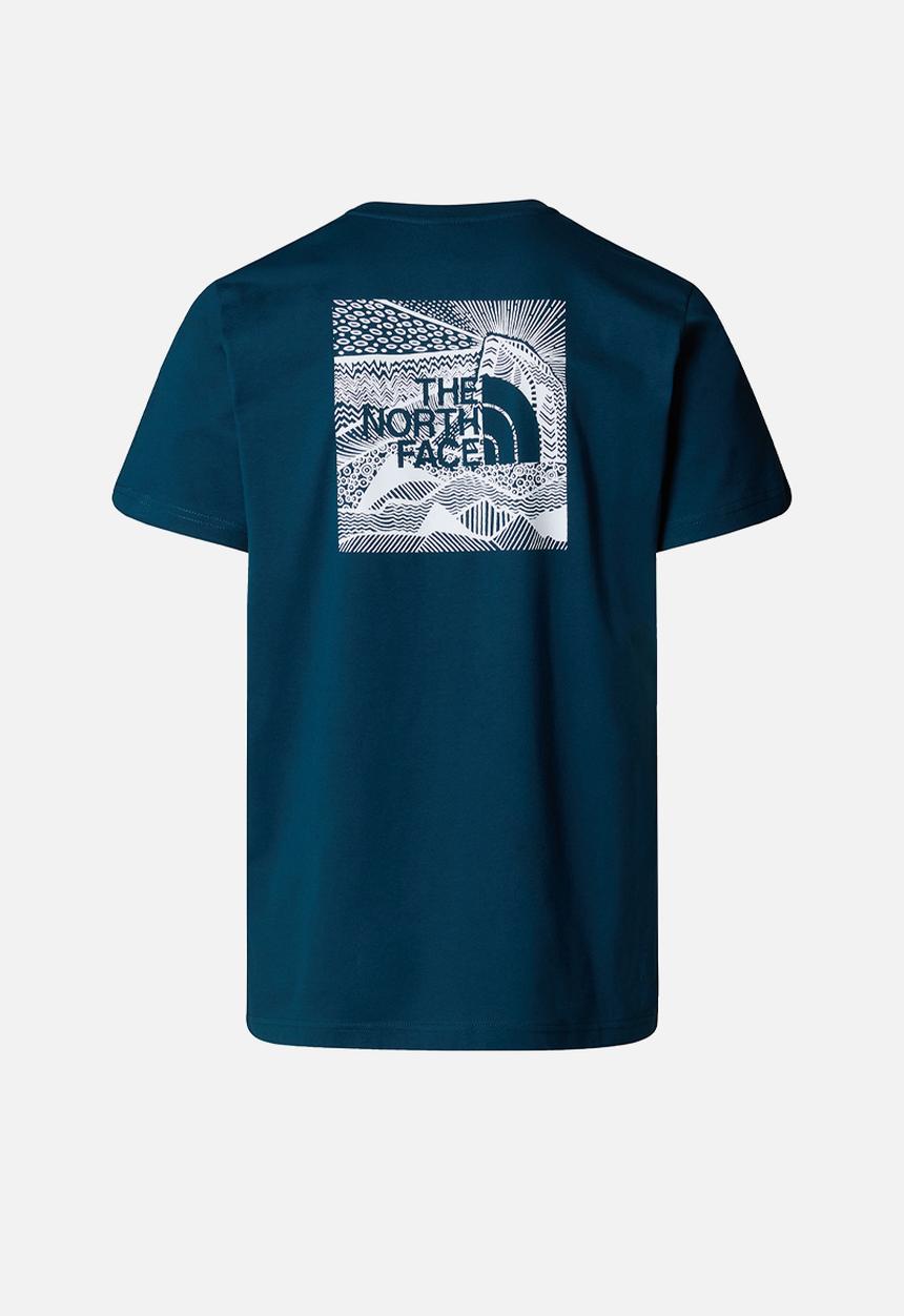 The North Face - M short sleeve redbox celebration tee - midnight petrol 