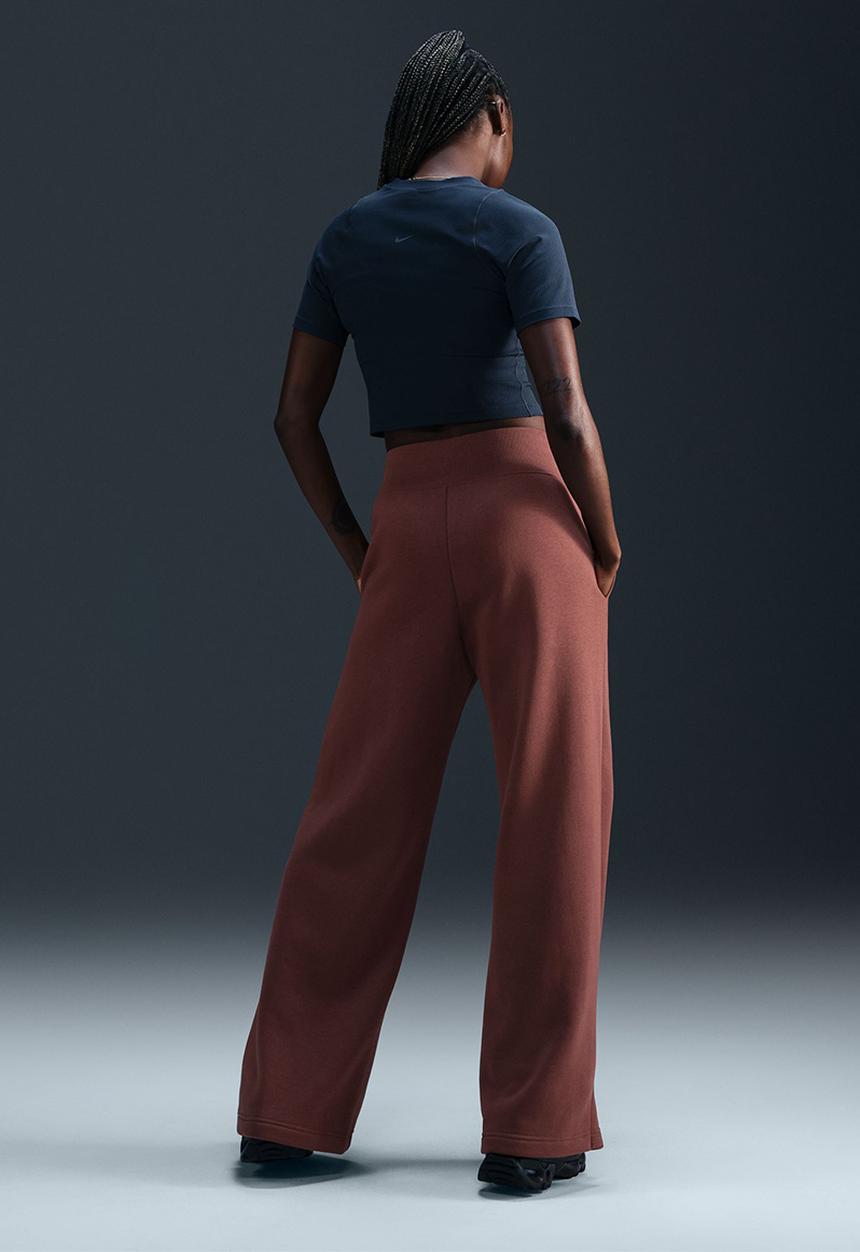 Nike - Nike Phoenix wide leg pant - Red sepia