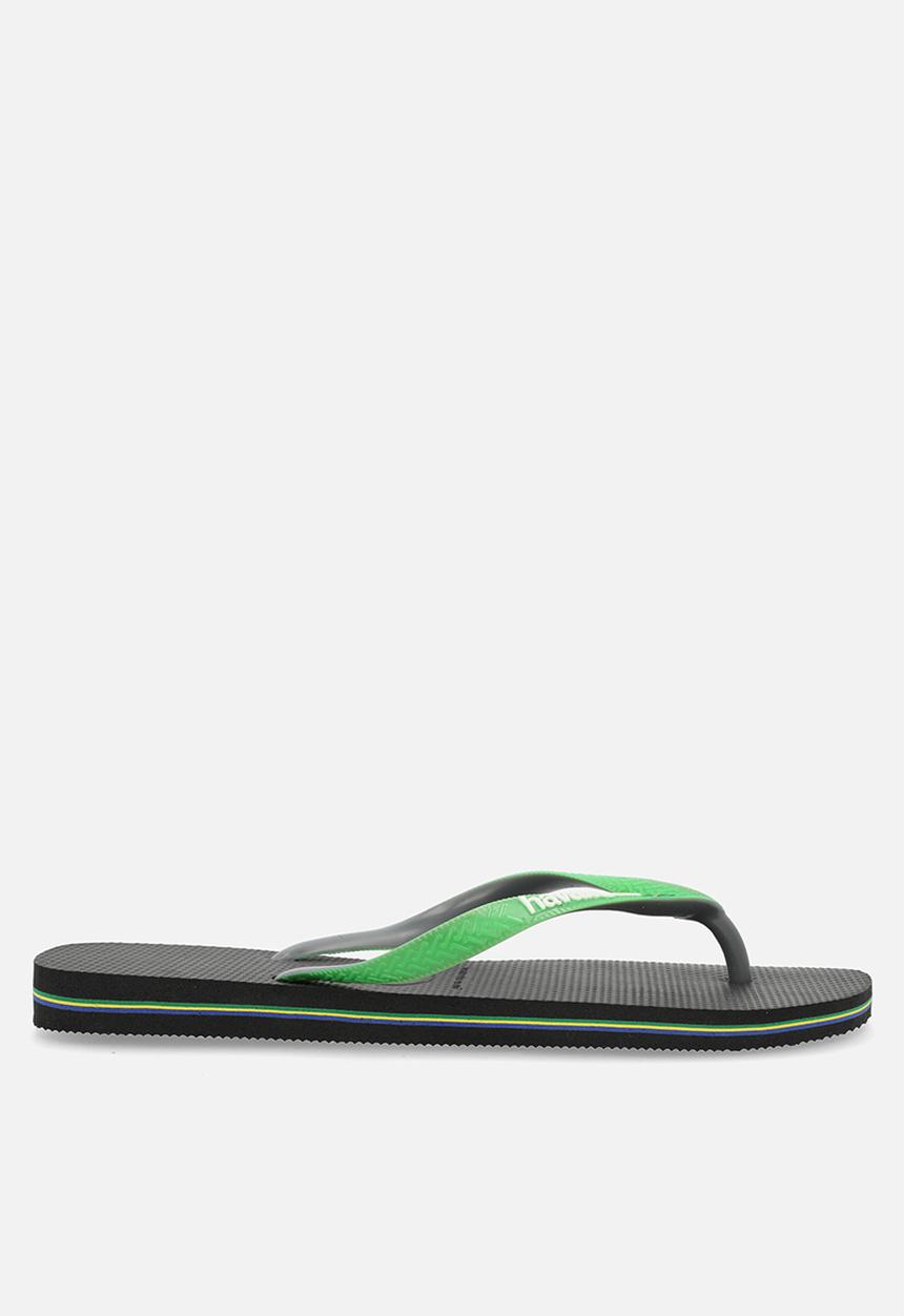 Havaianas - Brazilmix - black/lime green