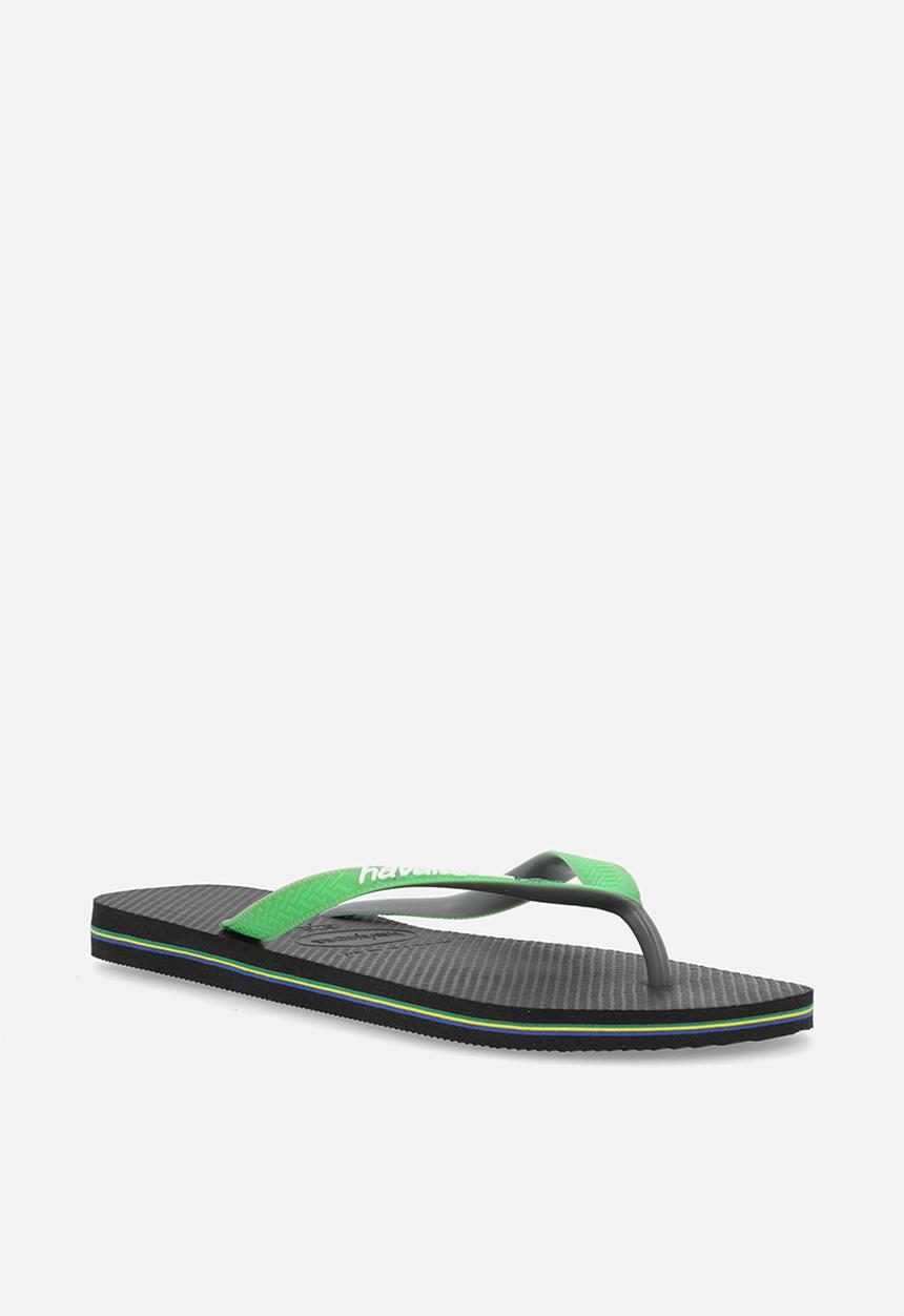 Havaianas - Brazilmix - black/lime green