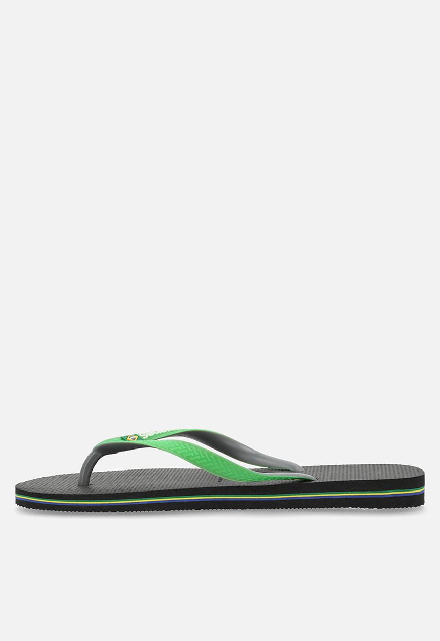Havaianas - Brazilmix - black/lime green