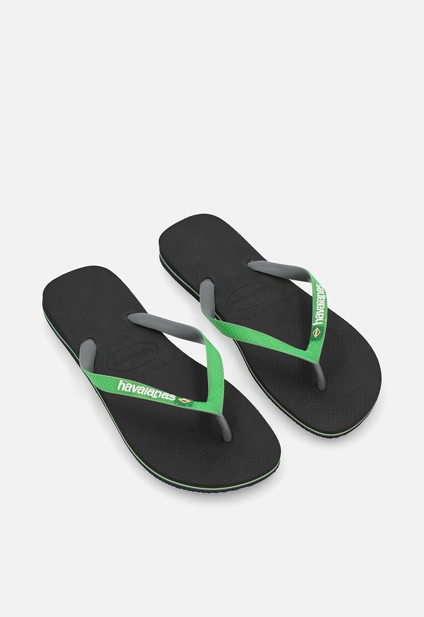 Havaianas - Brazilmix - black/lime green