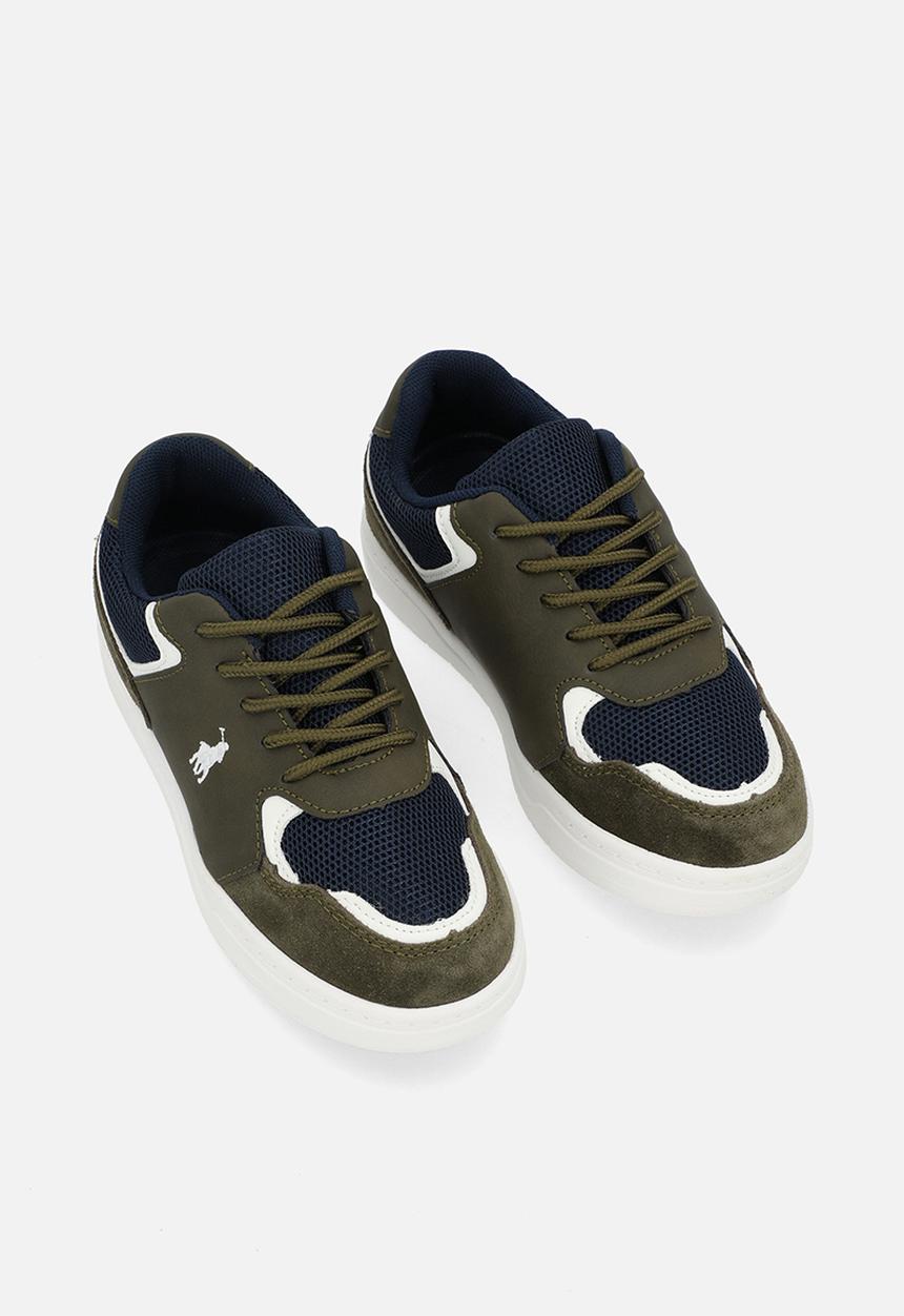 POLO - Colour block sneaker - olive