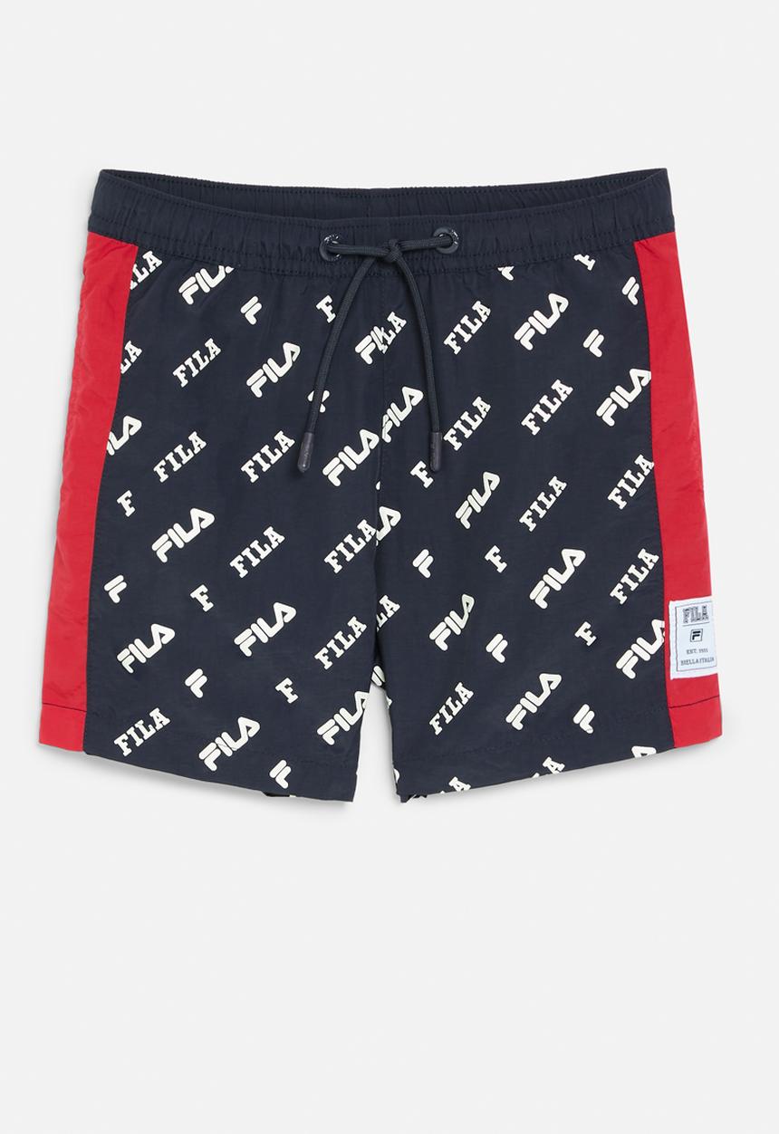 FILA - Ellis Shorts - Fila Blue Aop/Fila Red