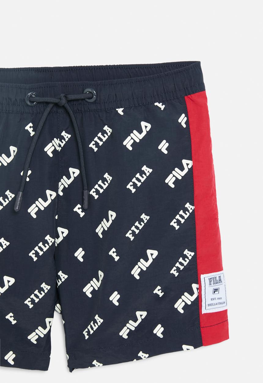 FILA - Ellis Shorts - Fila Blue Aop/Fila Red