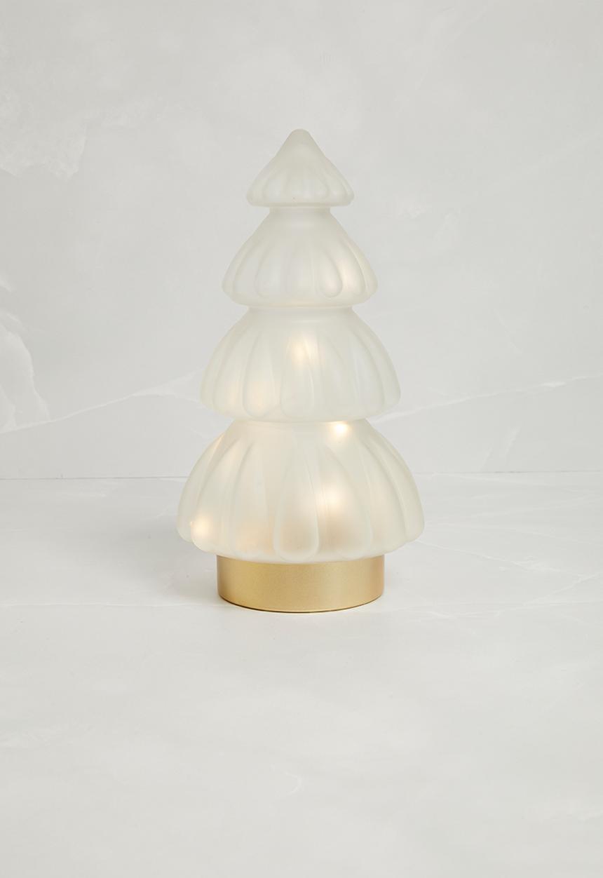 H&S - Frosted LED Xmas tree - clear