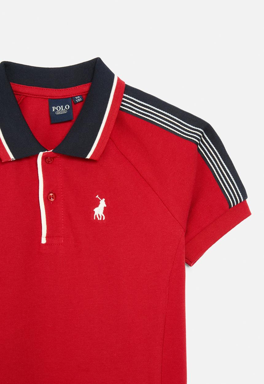 POLO - Boys jackson raglan sleeve golfer - samba red