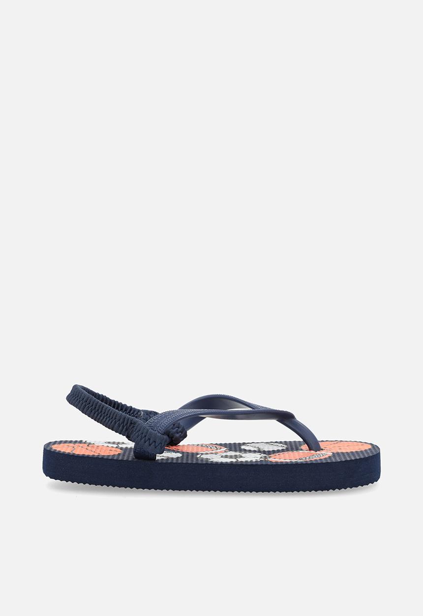 Pop Candy - Printed thong sandals - navy blue