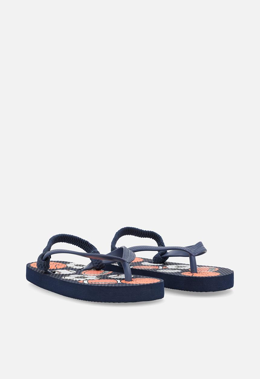 Pop Candy - Printed thong sandals - navy blue