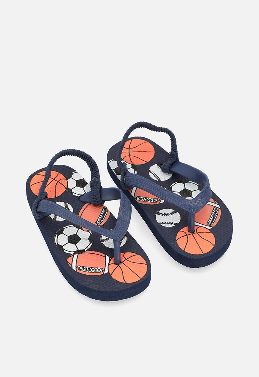 Pop Candy - Printed thong sandals - navy blue