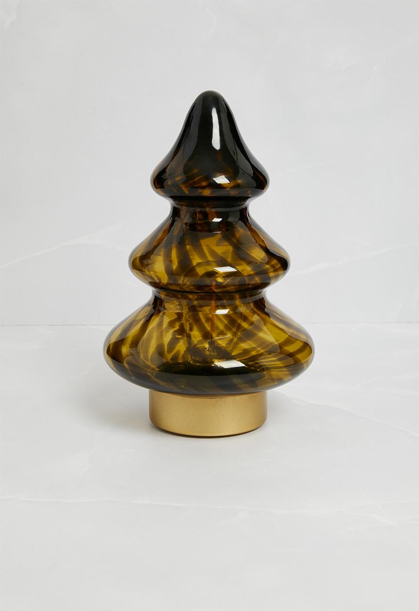 H&S - Christmas Tree Table Lamp - Brown