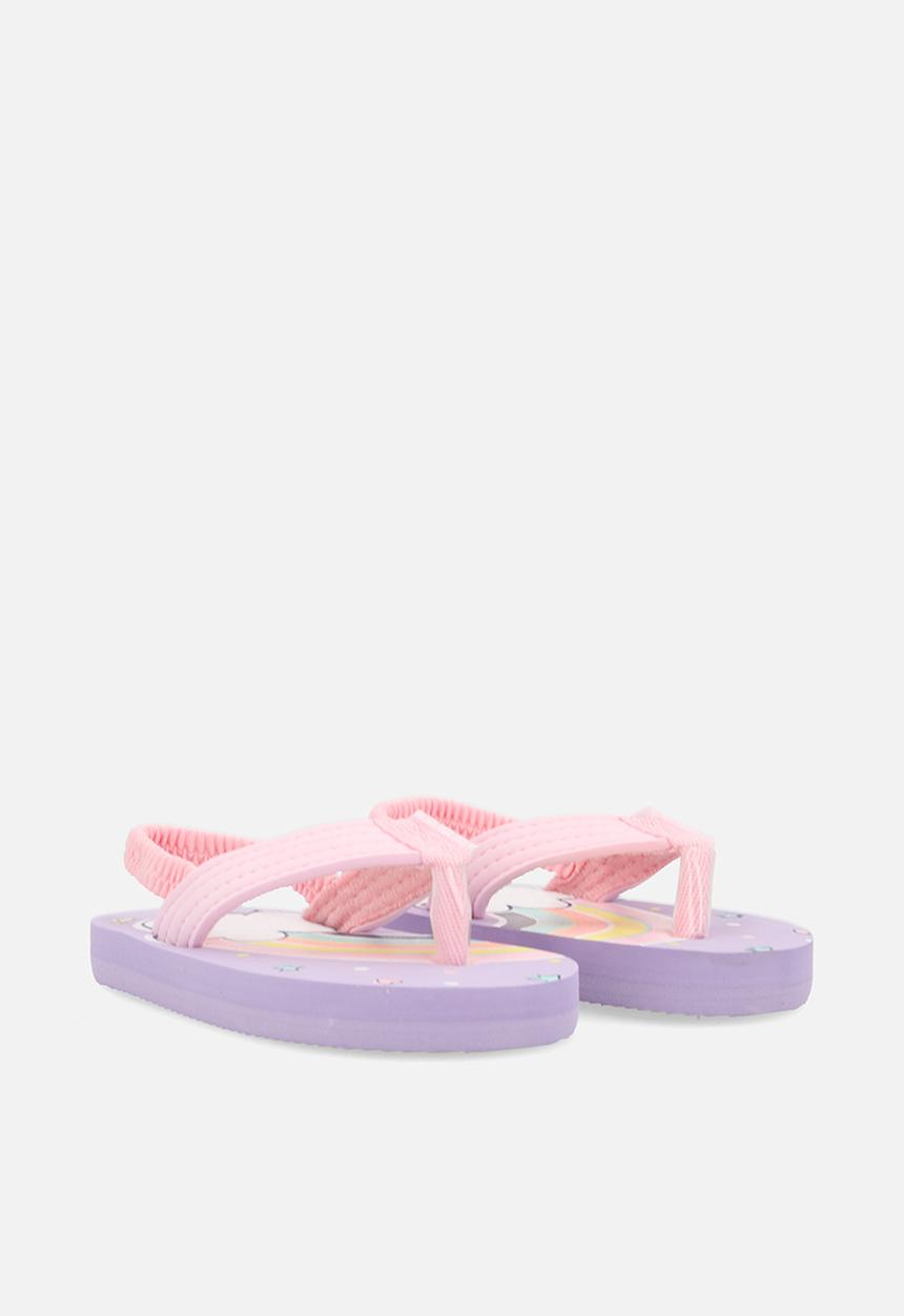 Pop Candy - Printed thong sandals - lilac