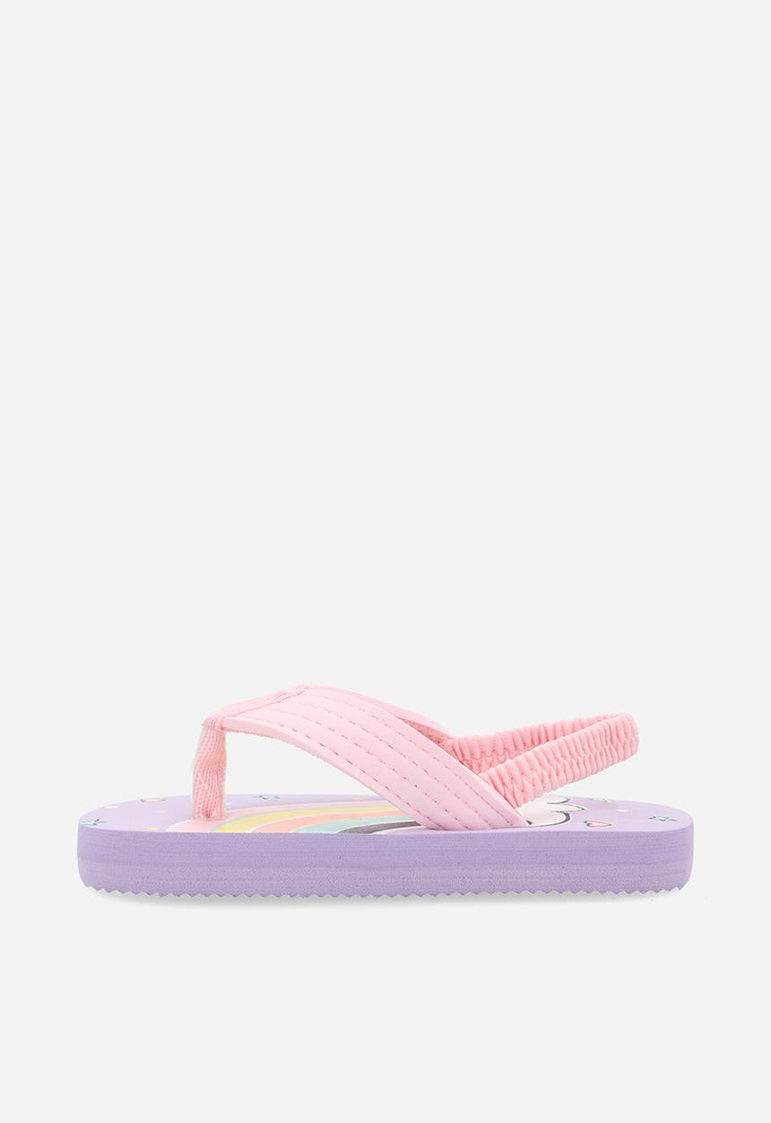 Pop Candy - Printed thong sandals - lilac