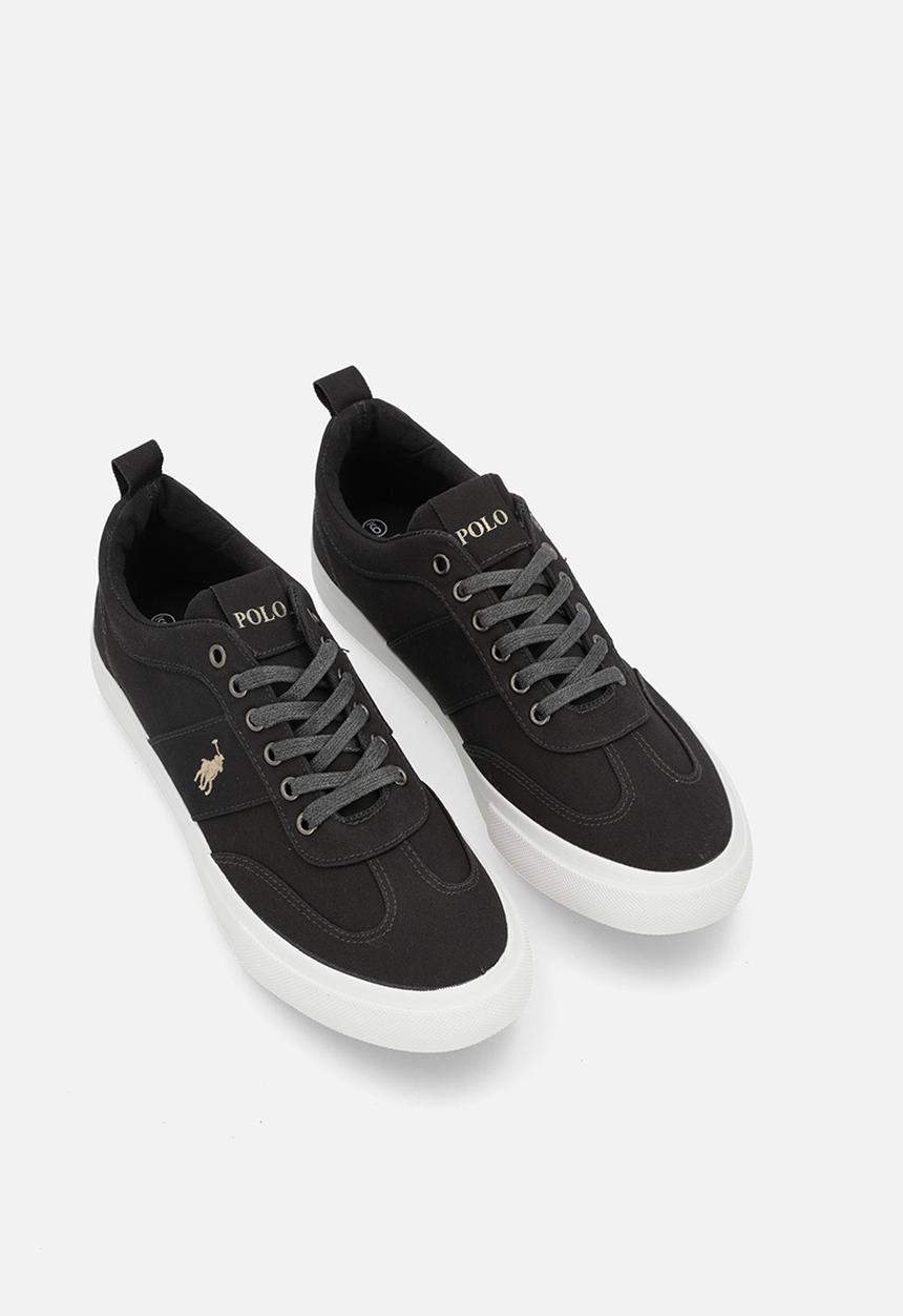 POLO - Side flash canvas sneaker - grey