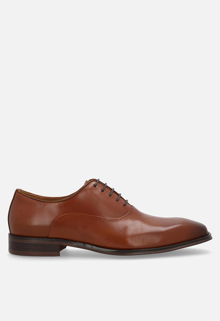 POLO - Burnished oxford lace up - brown
