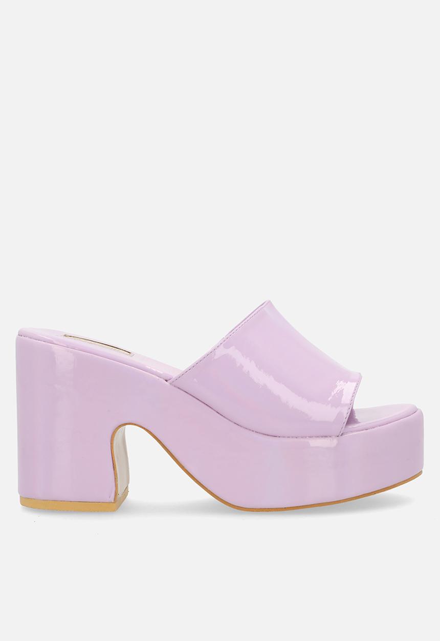 Plum - Eva platfrom heel - lilac
