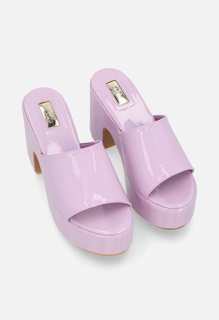 Plum - Eva platfrom heel - lilac