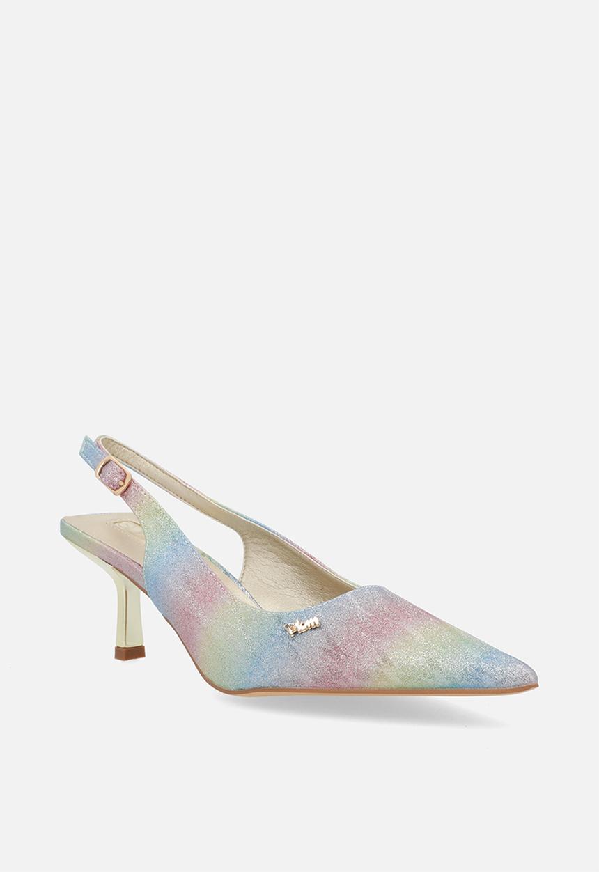 Plum - Smart slingback heel - gold ombre