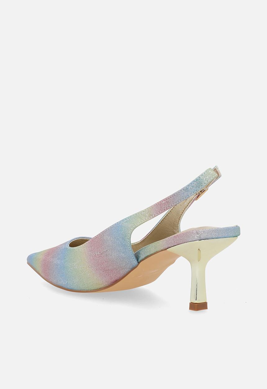 Plum - Smart slingback heel - gold ombre