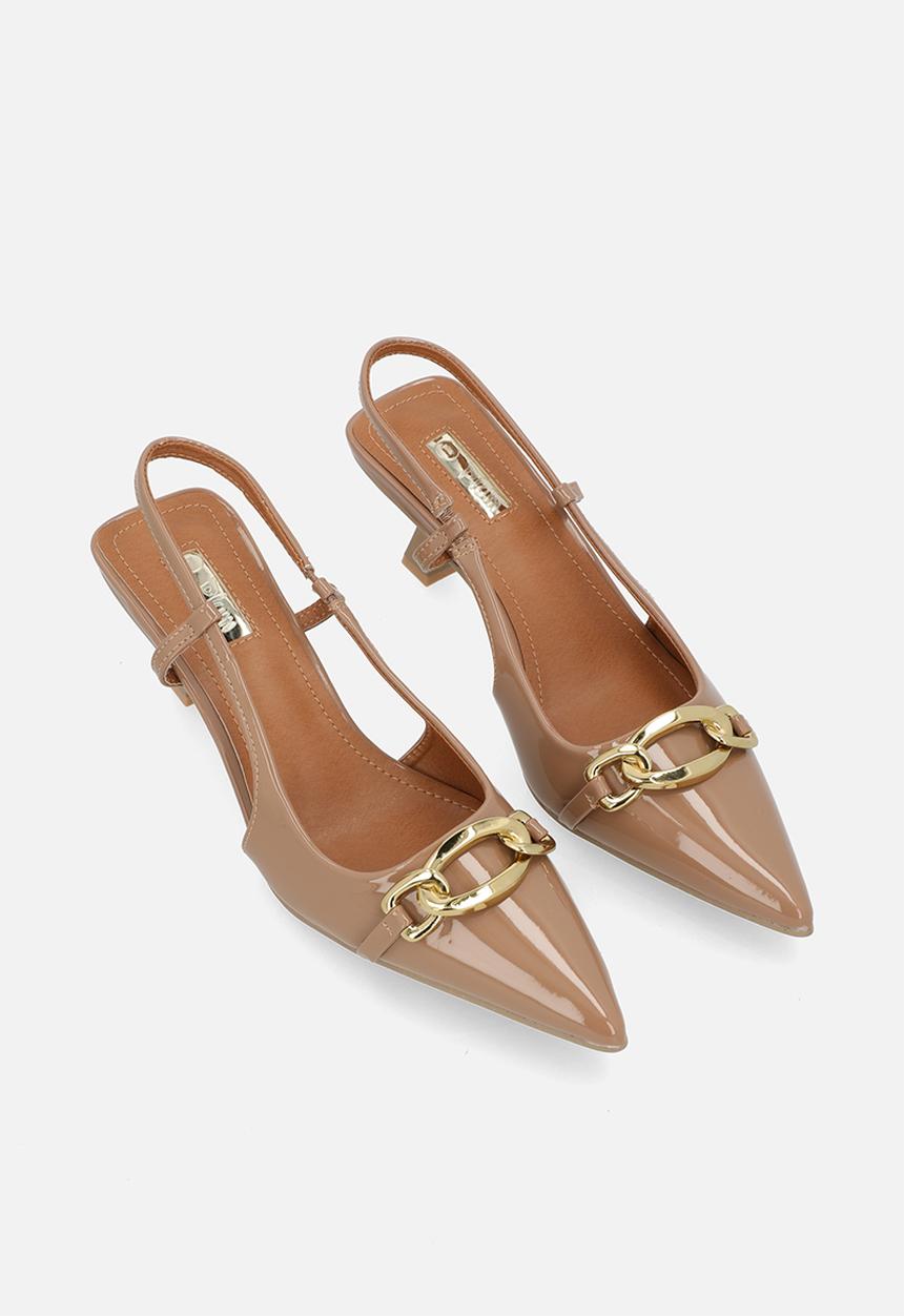Plum - Jacqueline slingback heel - camel