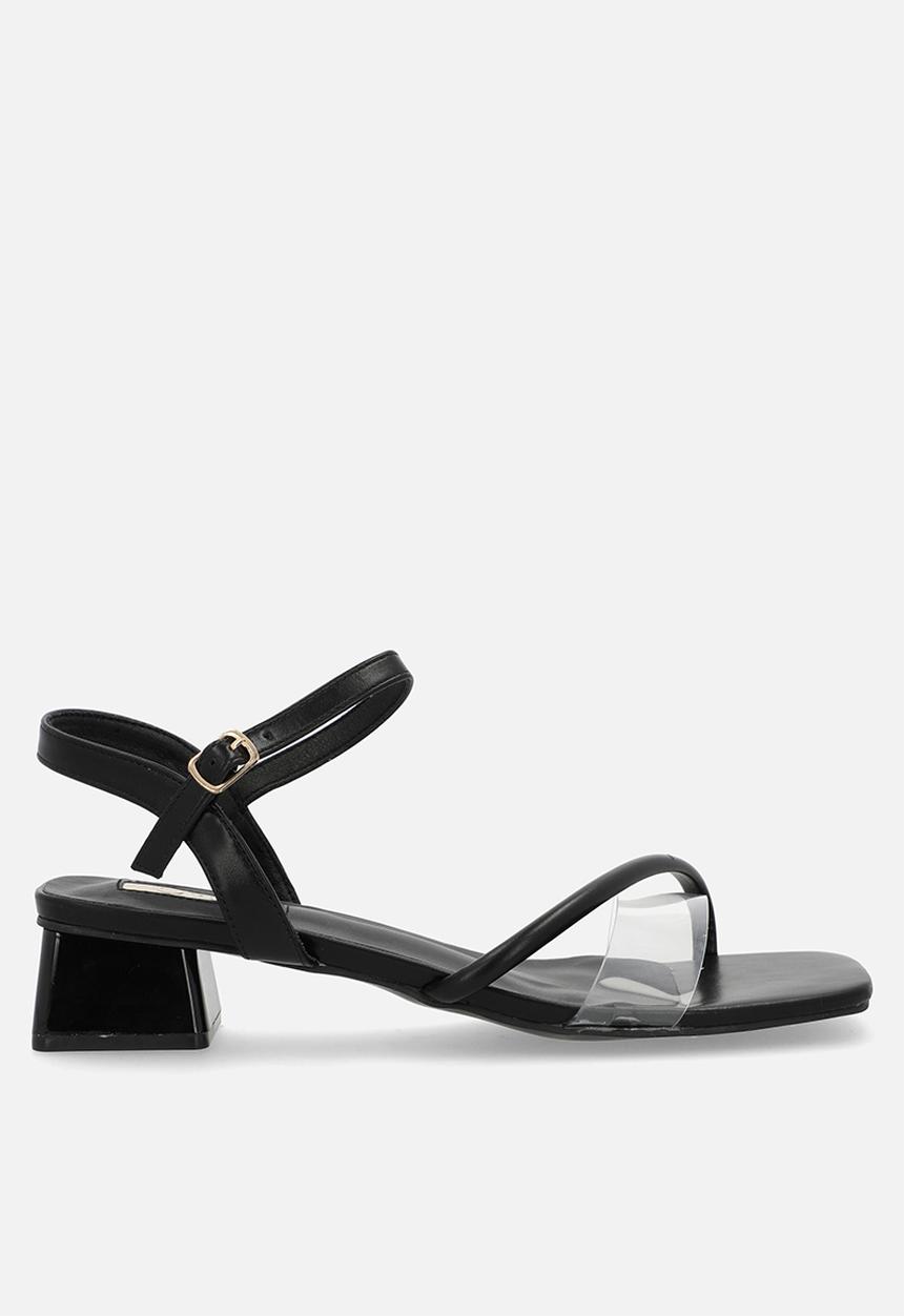 Plum - Anzel block heel - black