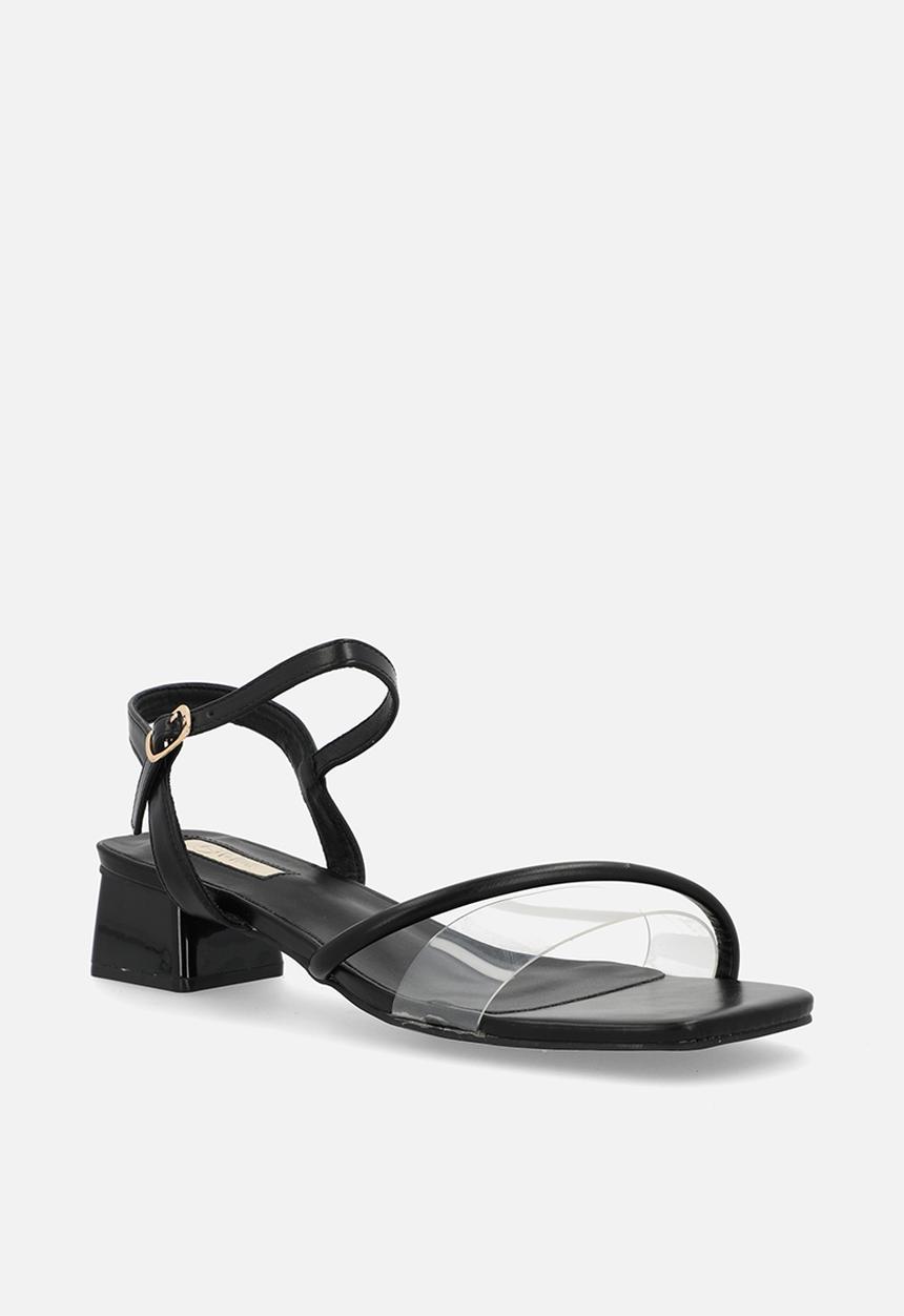 Plum - Anzel block heel - black