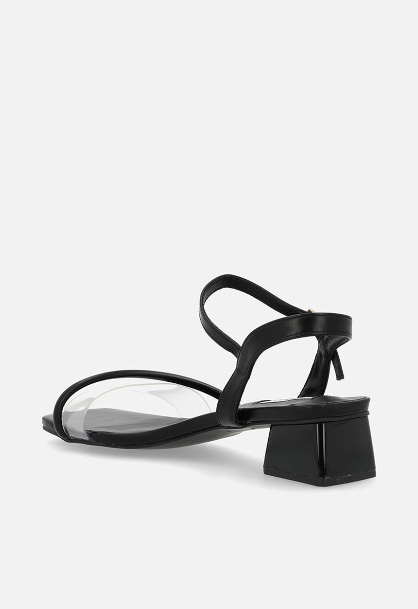 Plum - Anzel block heel - black