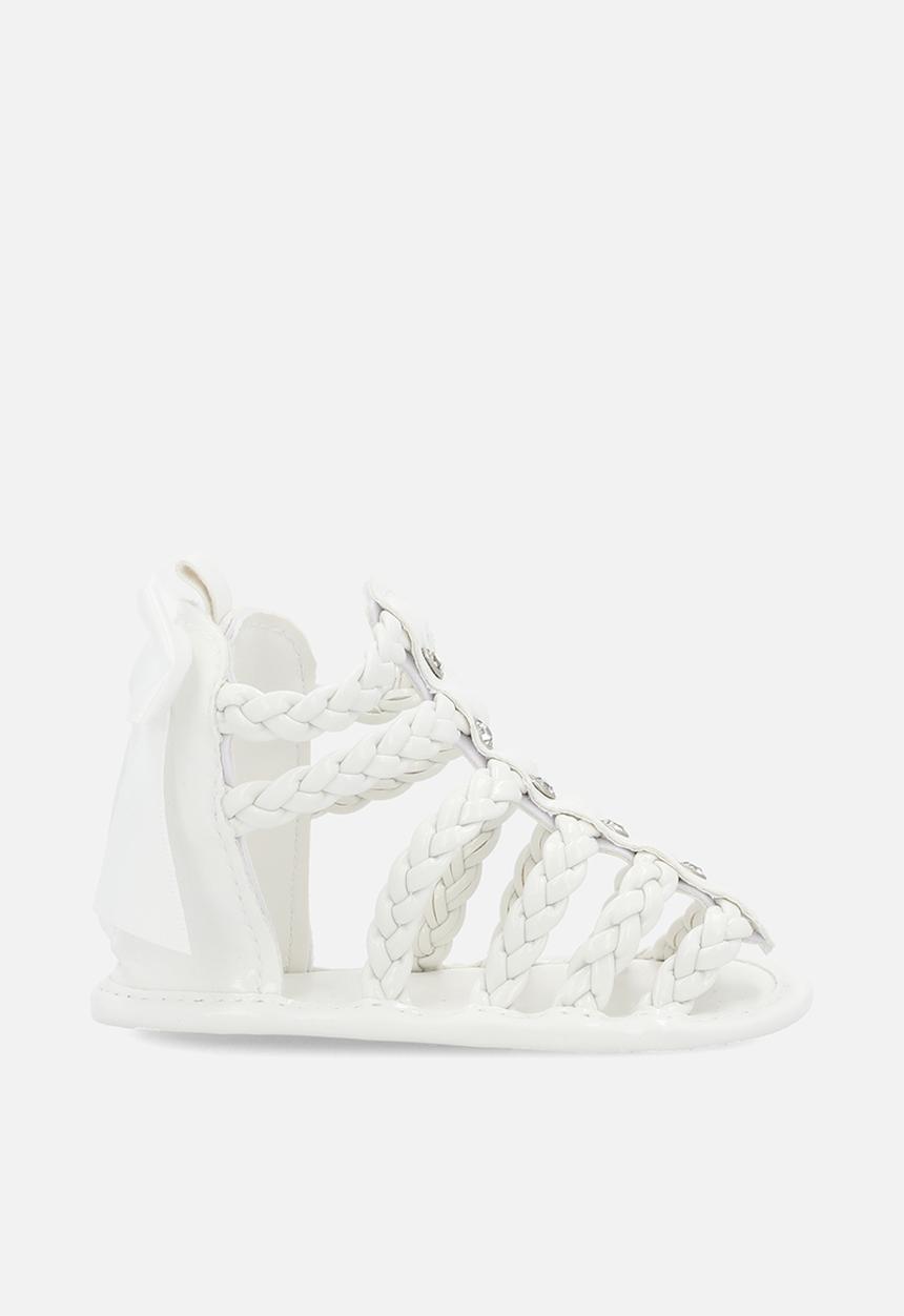 Pop Candy - Gladiator sandals-white