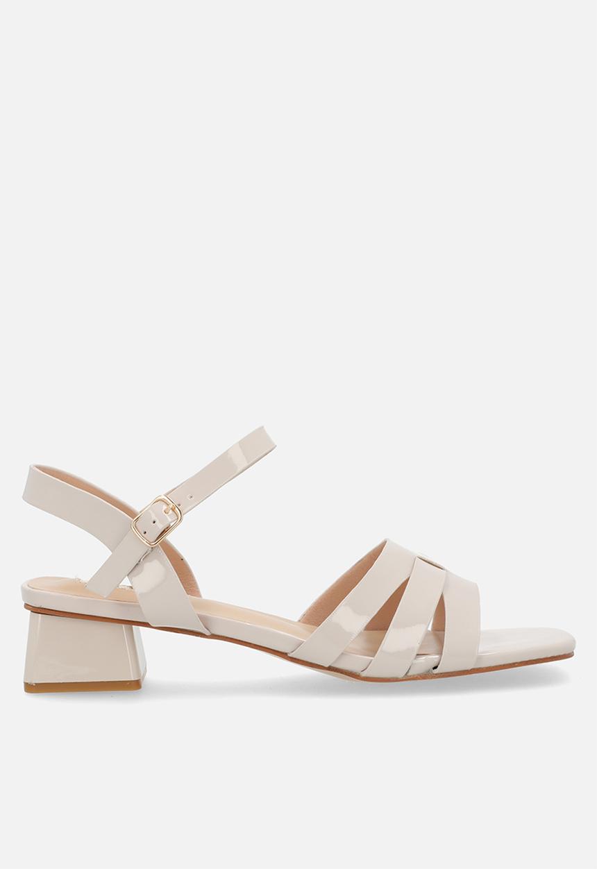Plum - Hattie block heel - neutral