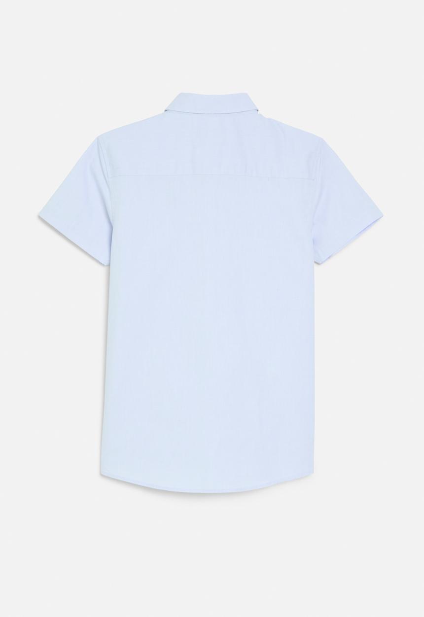 POLO - Boys brandon oxford short sleeve shirt - light blue