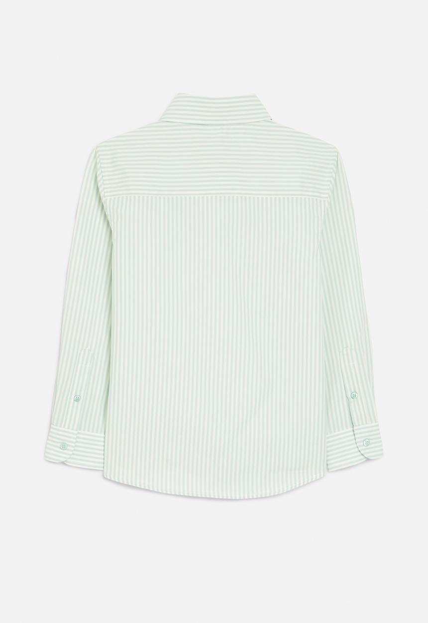 POLO - Boys heath striped long sleeve shirt - mint