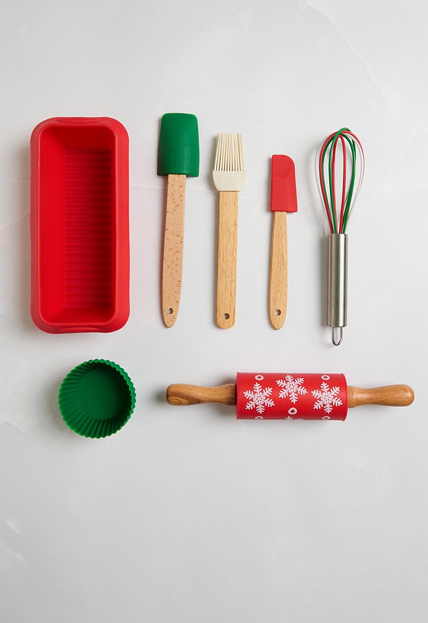 Excellent Houseware - Holly jolly baking set - multi