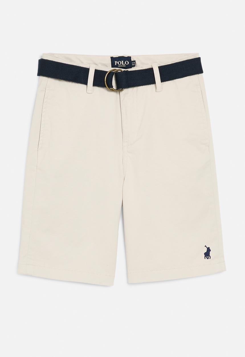 POLO - Boys andrew belted chino short - stone