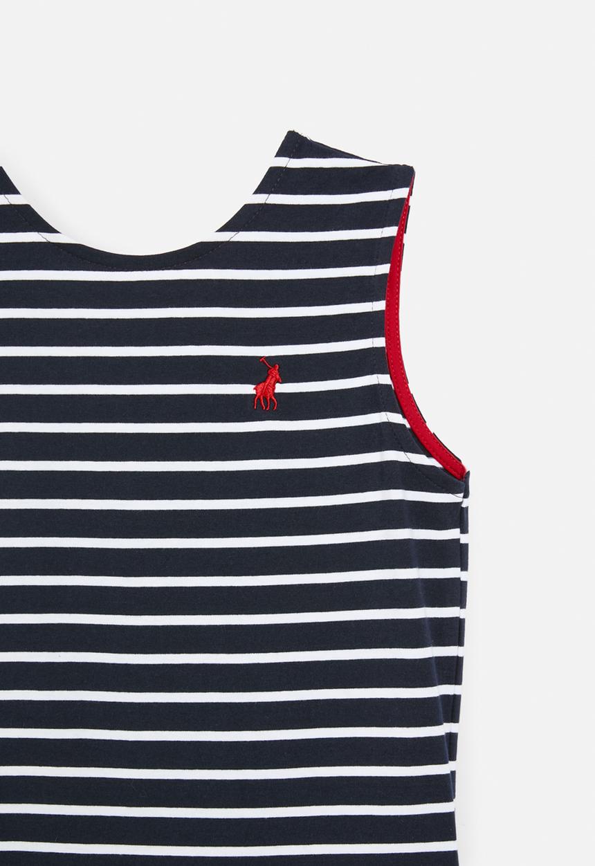 POLO - Girls gabriella sl striped jumpsuit - navy