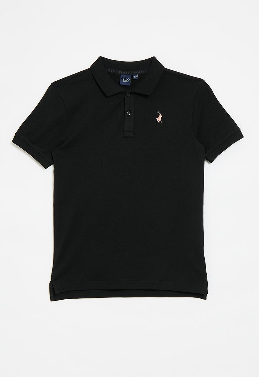 POLO - Boys austin short sleeve golfer - black2