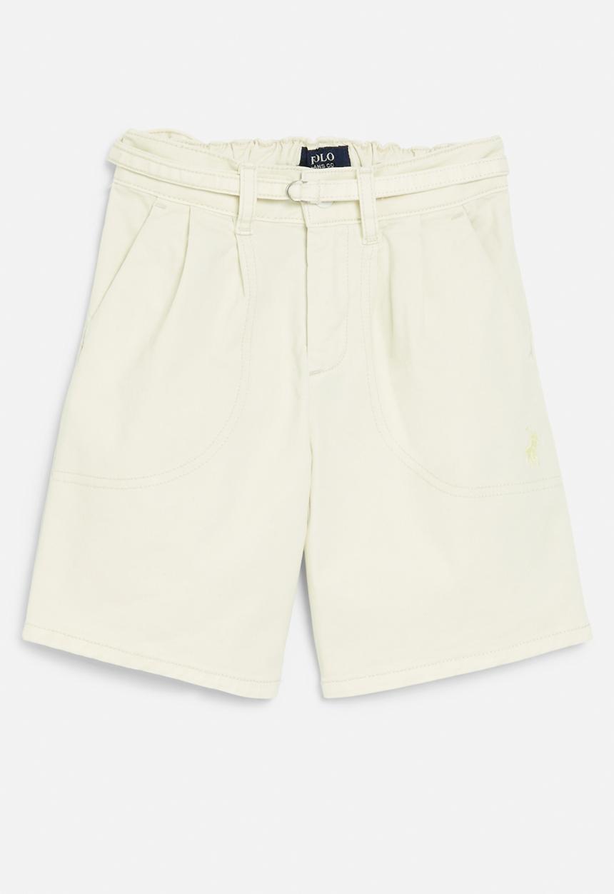 POLO - Girls ava denim short - off white
