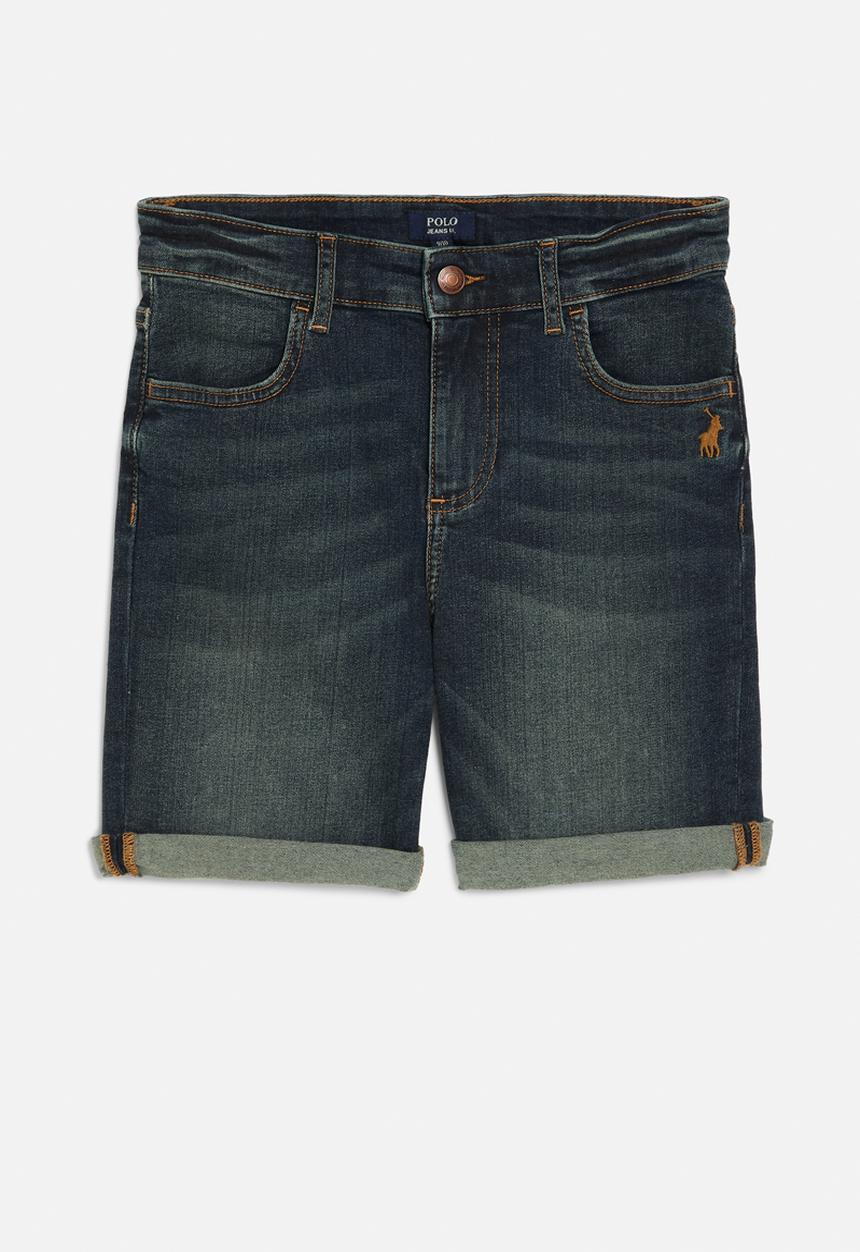 POLO - Boys denzel denim short - dark wash