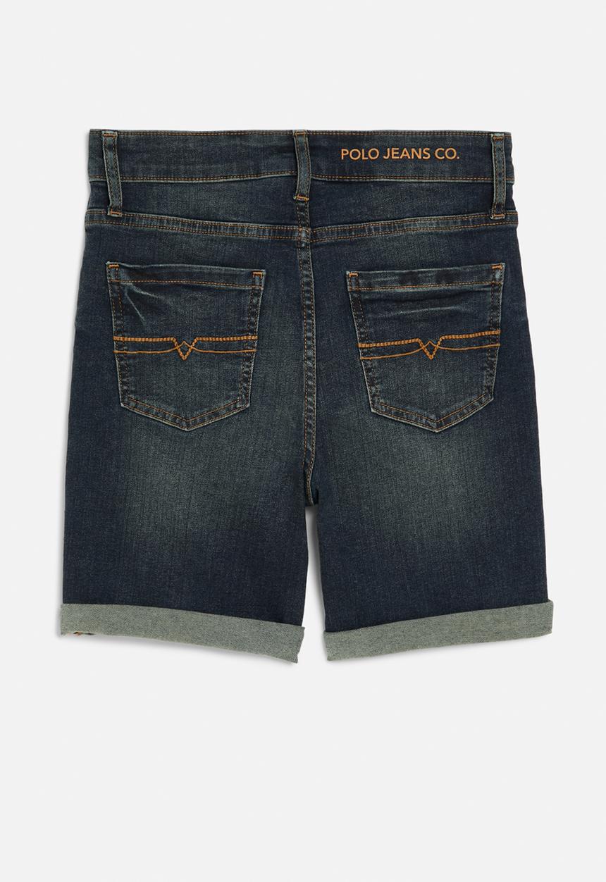 POLO - Boys denzel denim short - dark wash