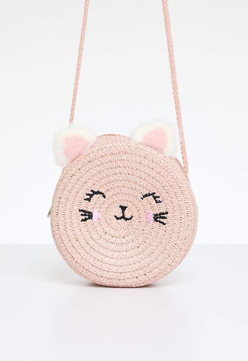 Pop Candy - Straw crossbody bag - pink