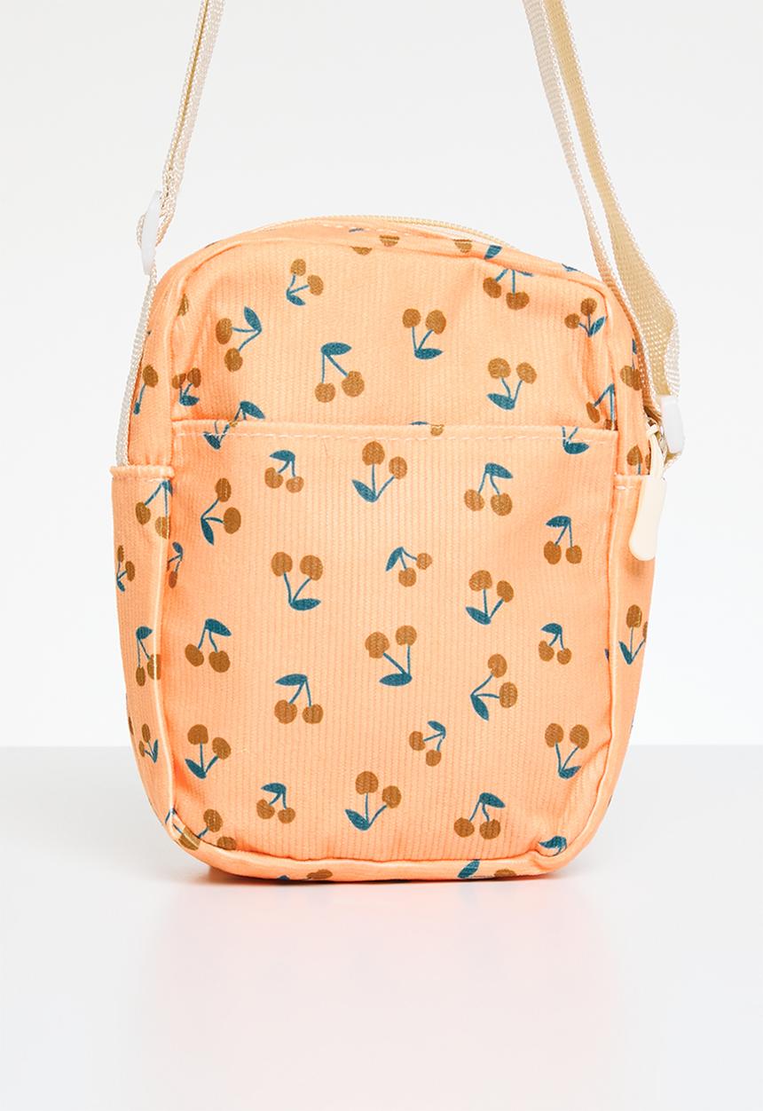 Pop Candy - Cherry print crossbody bag - orange