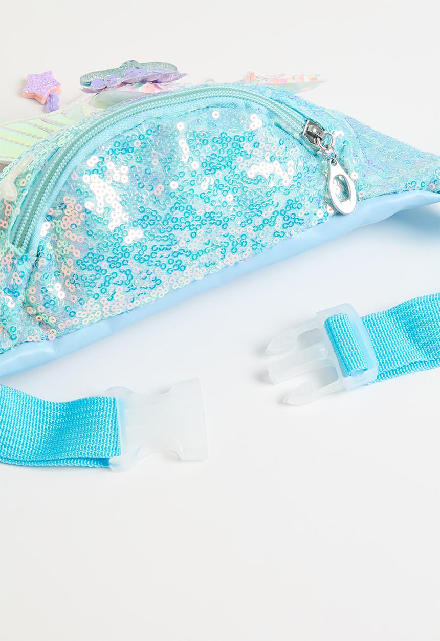Pop Candy - Sequined moon bag - blue