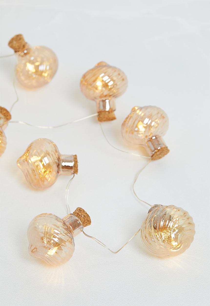 H&S - LED bobble garland - gold